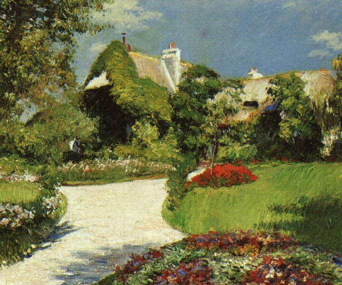 Gustave Caillebotte Thatched Cottage at Trouville